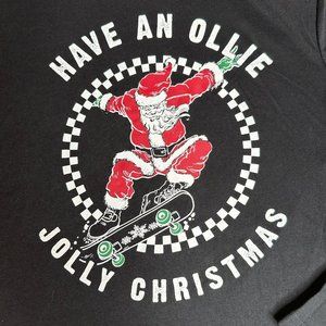Holiday T Shirts Long Sleeve Kids Unisex Christmas Tops/PJ Have a Ollie Jolly